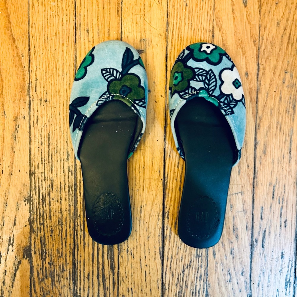 Gap Velvet Ballet Mules
